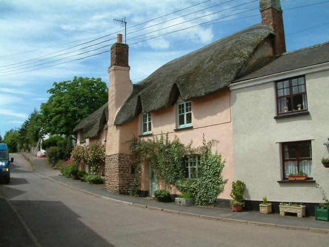 Thatched cottage exterior, Devon